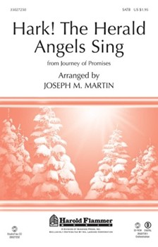 Hark The Herald Angels Sing by - Martin Joseph M - for SATB