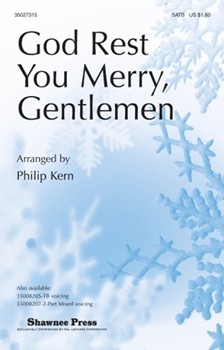 God Rest You Merry Gentlemen by - Kern Philip - for SATB