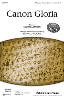 Canon Gloria by Haydn Michael - Moore Donald - for 2-Part
