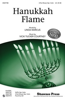 Hanukkah Flame by Courtney Vicki Tucker for 3-Part Mixed