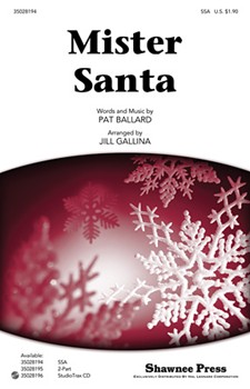 Mister Santa by Pallard Pat - Gallina Jill - for Accompaniment CD
