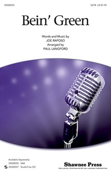 Bein' Green by Raposo Joe - Langford Paul - Kermit The Frog for SATB