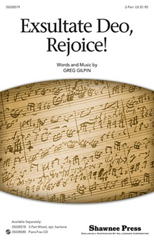 Exsultate Deo Rejoice by Gilpin Greg for 2-Part