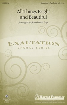 All Things Bright & Beautiful by - Page Anna - for Unison/2-Part