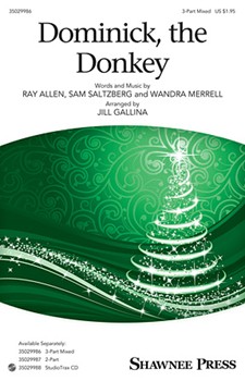 Dominick the Donkey by Merrell Wandra - Gallina Jill - for 3-Part Mixed