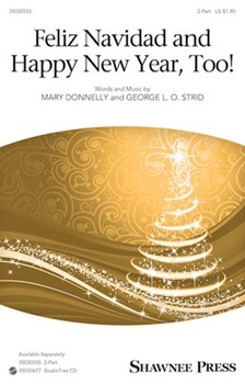 Feliz Navidad And Happy New Year Too by Donnelly Mary for 2-Part