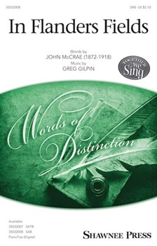 In Flanders Fields by Gilpin Greg John McCrae for SAB and Piano