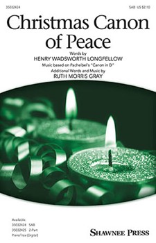 Christmas Canon Of Peace by Gray Ruth Morris for SAB and Piano