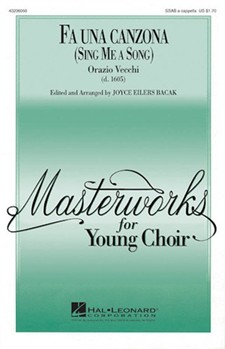 Fa Una Canzona by Vecchi Orazio - Eilers Joyce - for 3-Part Mixed