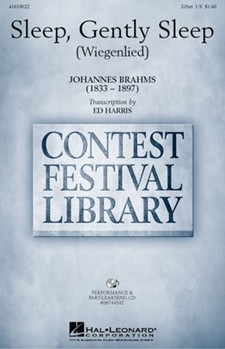Sleep Gently Sleep (Wiegenlied) by Brahms Johannes - Harris E - for 2-Part