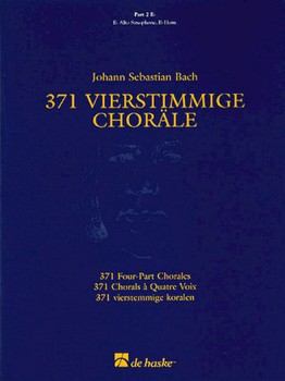 371 Four-part Chorales by Bach Johann Sebastian for Eb Inst (Pt 2 E-fl)
