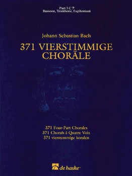 371 Four-part Chorales by Bach Johann Sebastian for Bass Clef (Pt 3 B.c.)