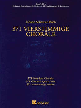 371 Four-part Chorales by Bach Johann Sebastian for Bb Instrument (Pt 3 B-fl)