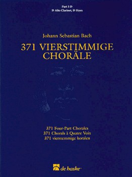 371 Four-part Chorales by Bach Johann Sebastian for Eb Inst (Pt 3 E-fl)