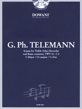 Sonata In C Major For Treble (alto) Recorder And Basso Continuo Twv by Telemann Georg Philipp - Zimmermann Manfredo - for Recorder