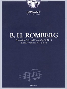 Romberg: Sonata for Cello and Piano in E Minor Op. 38 No. 1 by Romberg Bernhard Heinrich for Cello