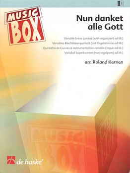 Nun Danket Alle Gott by Bach Johann Sebastian - Kernen Roland - for Brass Quintet w/