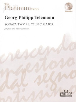 Sonata In C Major Twv41 - c2 by Telemann Georg Philipp for Flute and Basso Continuo (W / cd)
