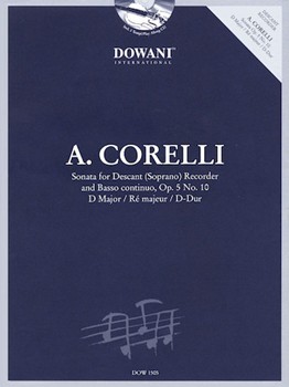 Sonata In D Major Opus 5 #10 by Corelli Arcangelo for Flute and Piano