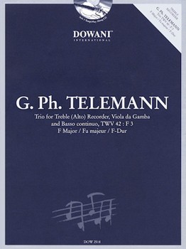 Trio In F Major Twv 42 by Telemann Georg Philipp for Instrument Trio (Dowani Urtext W/2 Cd)