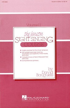 Jenson Sight Singing Course Volume 2 by Bauguess David for Student Book (Vol 2)