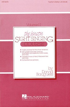 Jenson Sight Singing Course Volume 2 by Bauguess David for Teacher Book (Vol 2)