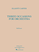Three Occasions For Orchestra