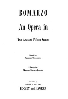 Bomarzo - Libretto