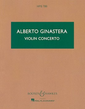 Violin Concerto Op. 30 by Ginastera Alberto for Study Score