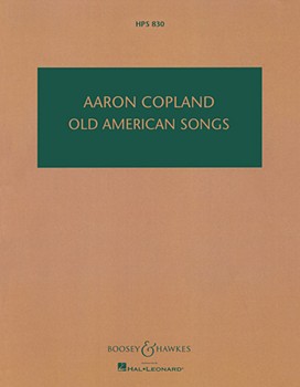 Old American Songs by Copland Aaron for Study Score