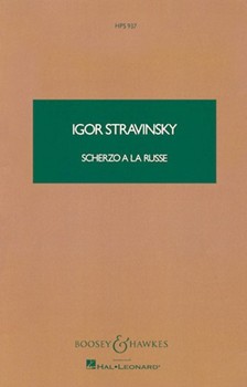 Scherzo a la Russe by Stravinsky Igor for Study Score