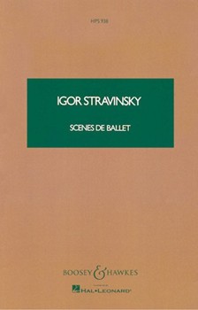 Scenes de Ballet by Stravinsky Igor for Study Score