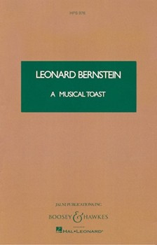 A Musical Toast by Bernstein Leonard for Study Score