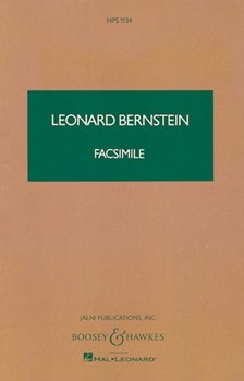 Facsimile - Ballet for Orchestra by Bernstein Leonard for Study Score