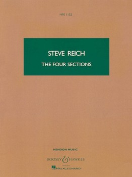 The Four Sections by Reich Steve for Study Score