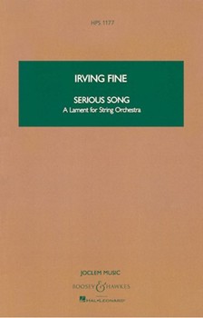 Serious Song by Fine Irving for Study Score