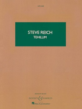 Tehillim by Reich Steve for Study Score