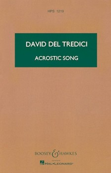 Acrostic Song from Final Alice by Del Tredici David for Study Score