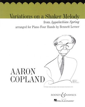 Variations on a Shaker Melody by Copland - Lerner - for 1 Piano 4 Hands