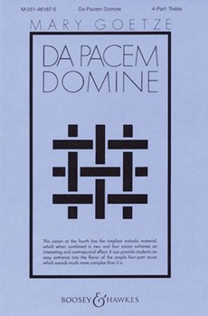 Da Pacem Domine by Franck Melchior - Goetze Mary - for SSAA