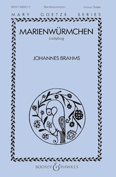 Marienwurmchen Ladybug by Brahms Johannes - Goetze Mary - for Unison