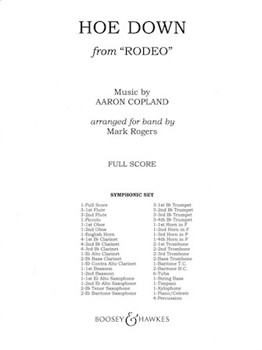 Hoe Down by Copland Aaron - Rogers Mark - for Full Score