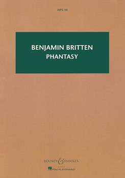 Phantasy Quartet Op. 2 by Britten Benjamin for Study Score
