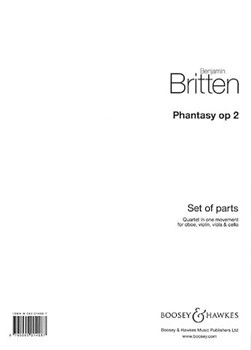 Phantasy Quartet Op. 2 by Britten Benjamin for Parts