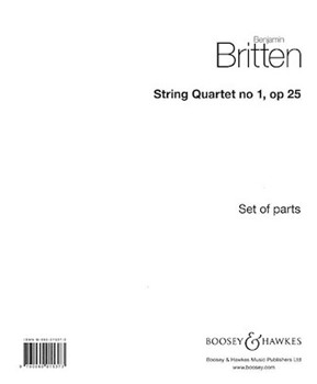 String Quartet No. 1 Op. 25 by Britten Benjamin for Parts