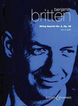 String Quartet #2 Opus 36 by Britten Benjamin for Str Quartet (Parts)