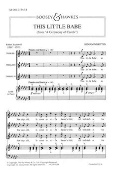 This Little Babe by Britten Benjamin for SSA