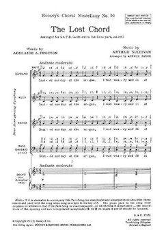 The Lost Chord by Sullivan Arthur S - Fagge Arthur - for SATB
