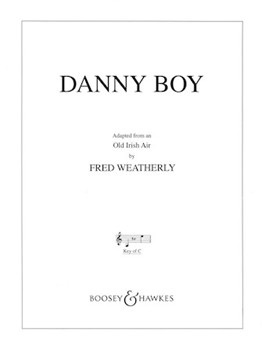 Danny Boy by Weatherly Fred E for Low Voice and Piano