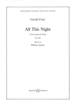 All This Night by Finzi Gerald for SATB divisi a cappella